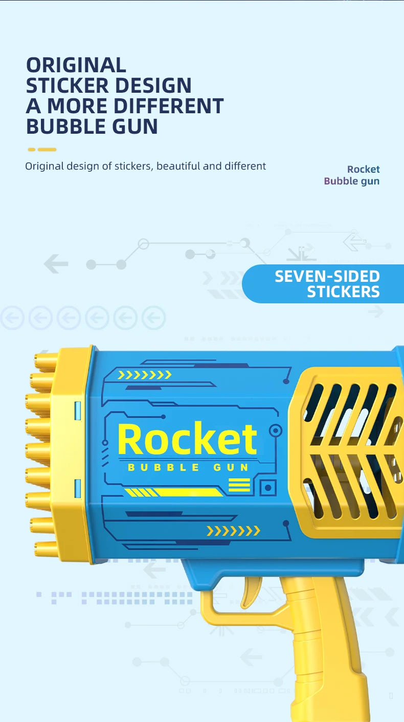 Rocket Bubble Blaster Gun