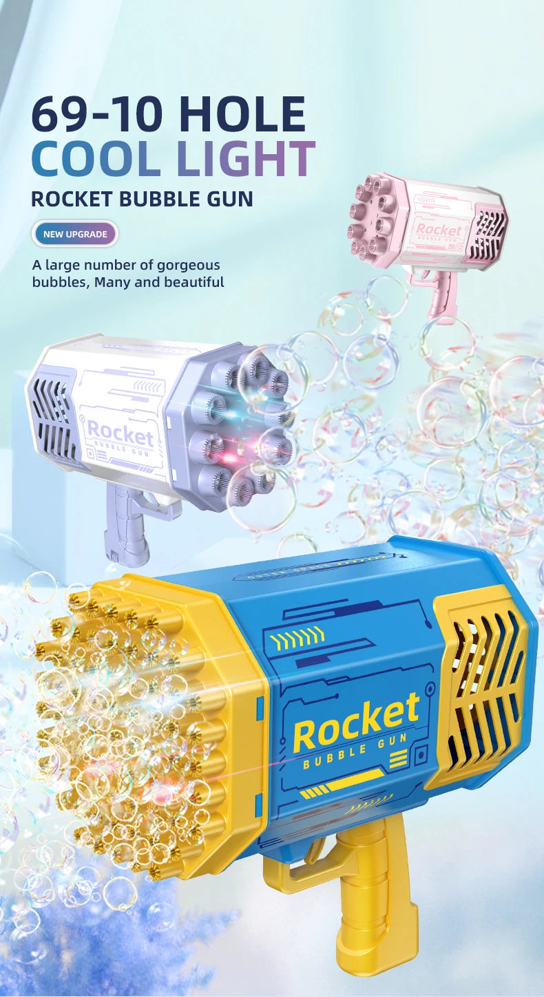 Rocket Bubble Blaster Gun