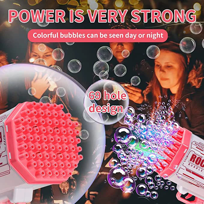 Rocket Bubble Blaster Gun
