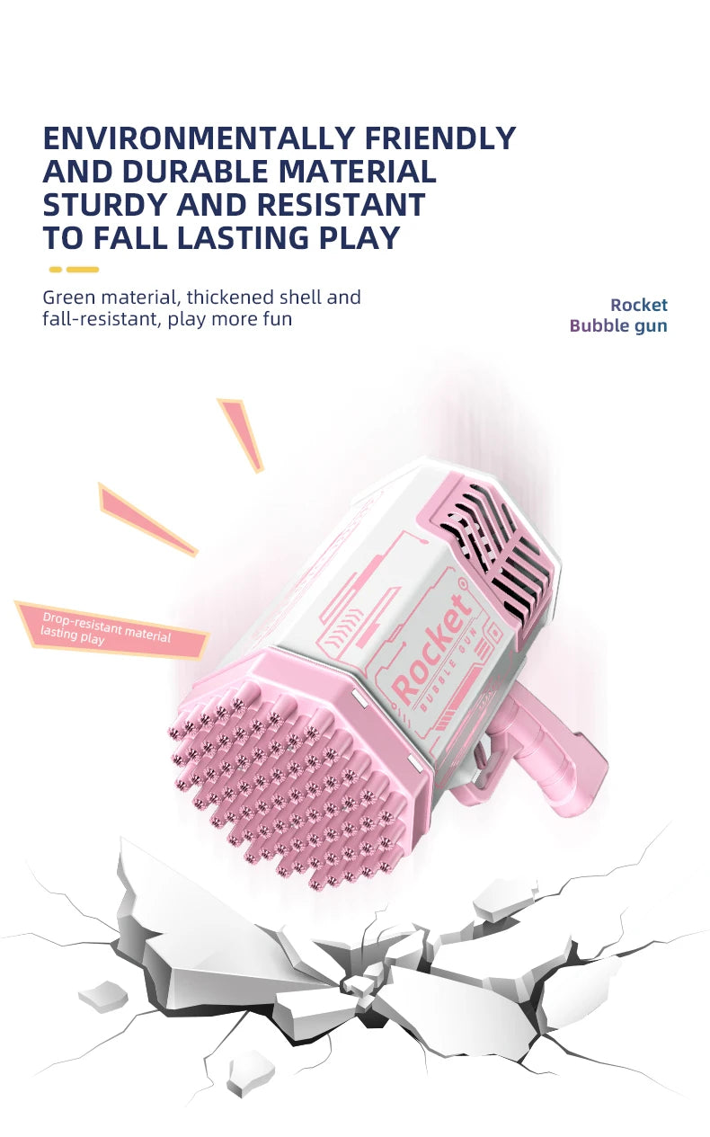 Rocket Bubble Blaster Gun